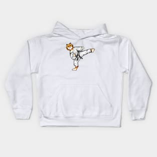 Cartoon Tiger does Tang Soo Do Kids Hoodie